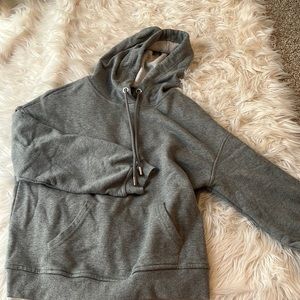 grey hoodie